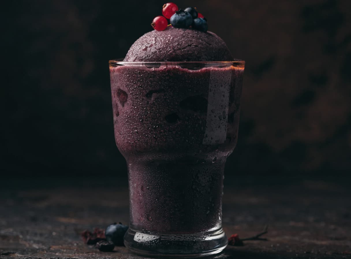 Slush açaí e frutti di bosco