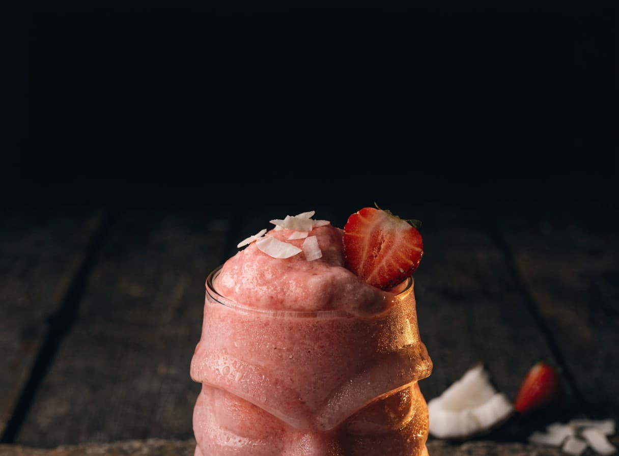 Smoothie-slush fragola e cocco