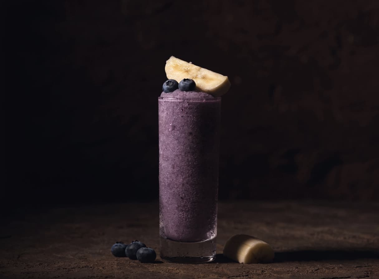 Smoothie-Slush mirtilli e banana