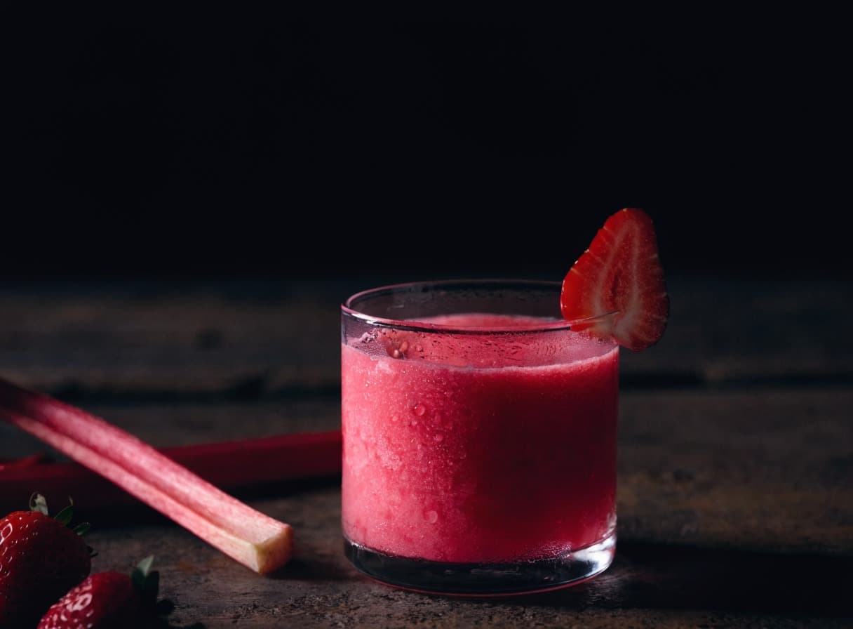 Slush pasquale fragola e rabarbaro