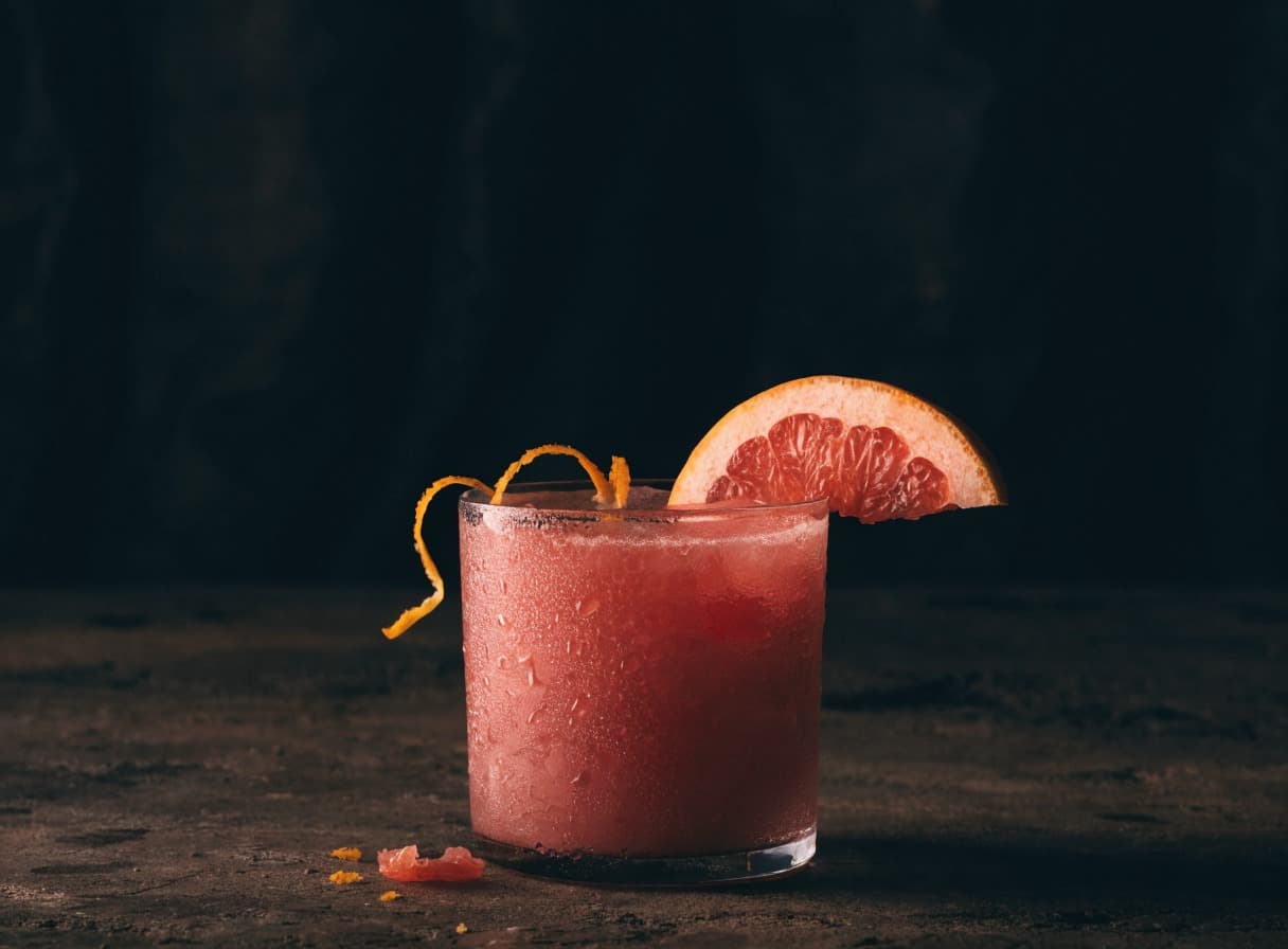 Slush di limonata al pompelmo rosa