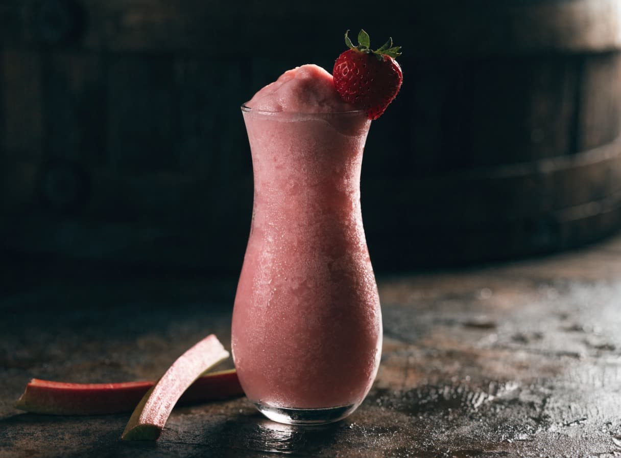 Slush frizzante al rabarbaro