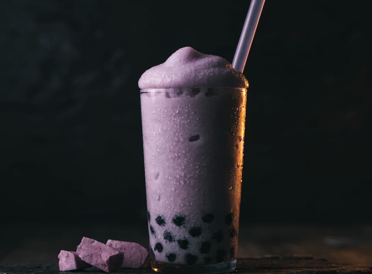 Taro-Milchtee-Slush