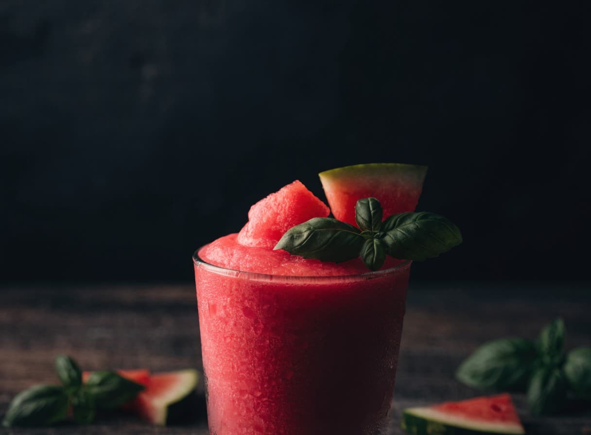Slush anguria e basilico