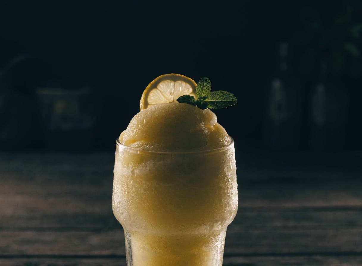 Zitronen-Limonade-Slush
